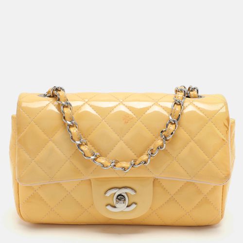 Chanel Yellow Patent Leather Mini Rectangle Classic Single Flap bag - Chanel - Modalova