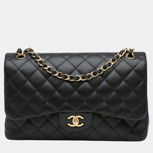 Chanel Black Jumbo Classic Lambskin Double Flap - Chanel - Modalova