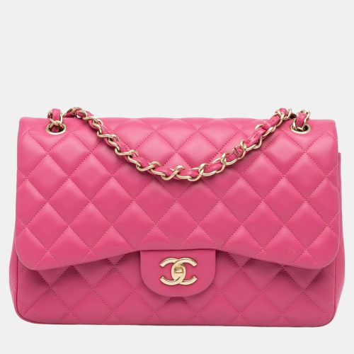 Chanel Pink Jumbo Classic Lambskin Double Flap - Chanel - Modalova