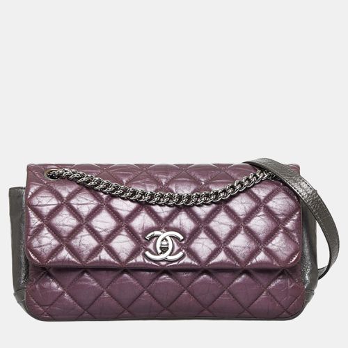 Chanel Purple Glazed Matelasse Portobello Flap Bag - Chanel - Modalova