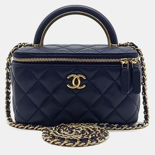 Lambskin Top Handle Vanity Crossbody Bag - Chanel - Modalova