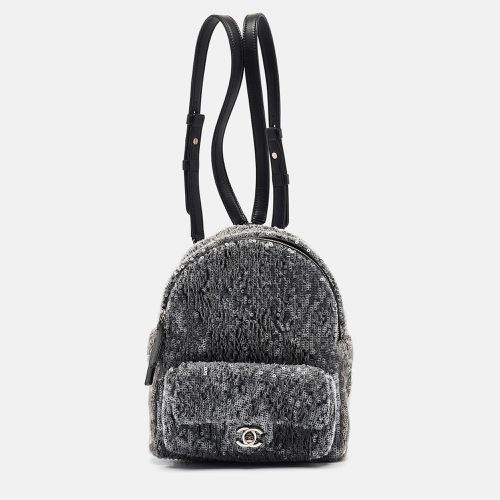 Chanel Ash Grey Sequins Mini Waterfall Backpack - Chanel - Modalova