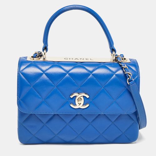 Chanel Blue Quilted Leather Small Trendy CC Top Handle Bag - Chanel - Modalova