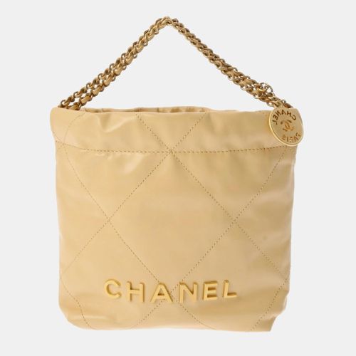 Chanel Beige Shiny Calfskin Chanel 22 Hobo Bag - Chanel - Modalova