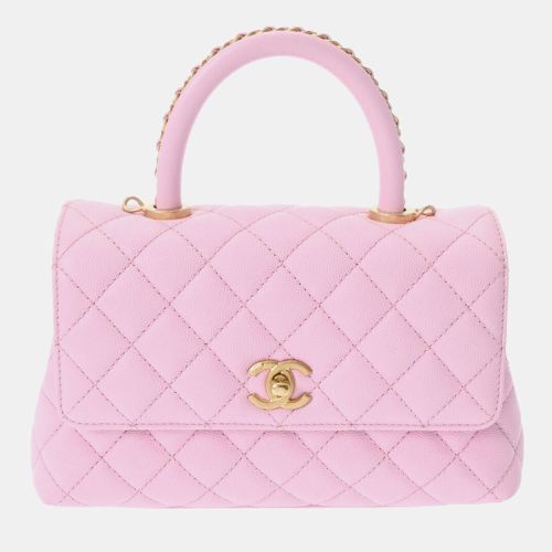 Chanel Pink Caviar Skin Matelasse XS Handle Chain Handbag - Chanel - Modalova