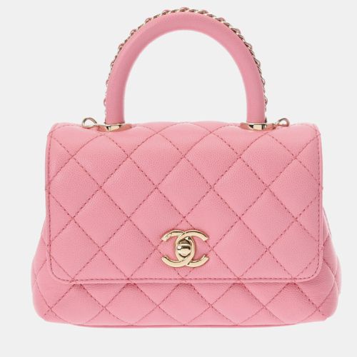 Chanel Pink Caviar Skin Matelasse XXS Chain Shoulder Handbag - Chanel - Modalova