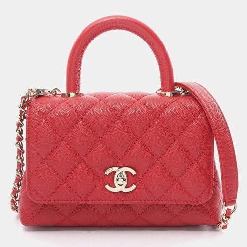 Caviar Skin (Grained Calf) Coco Handle XXS Bag - Chanel - Modalova