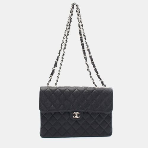 Caviar Skin (Grained Calf) Deca Matelasse 30 Single Flap Shoulder Bag - Chanel - Modalova