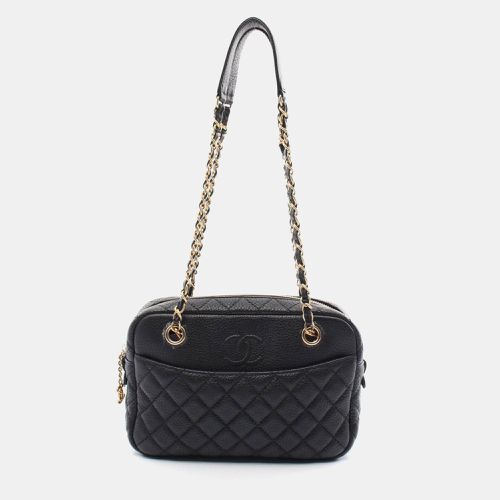 Chanel Black Leather Matelasse Shoulder Bag - Chanel - Modalova