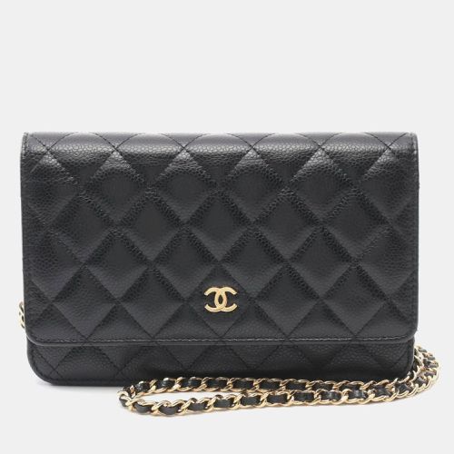 Chanel Black Caviar Skin (Grained Calf) Matelasse Shoulder Bag - Chanel - Modalova