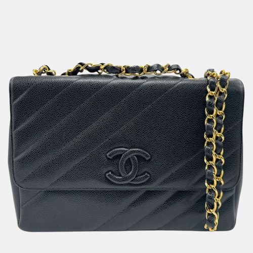 Chanel Black Caviar Skin Leather Shoulder Bag - Chanel - Modalova