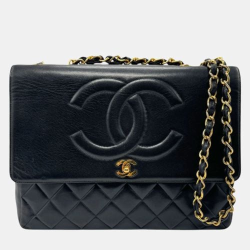 Chanel Black Gold Leather Shoulder Bag - Chanel - Modalova