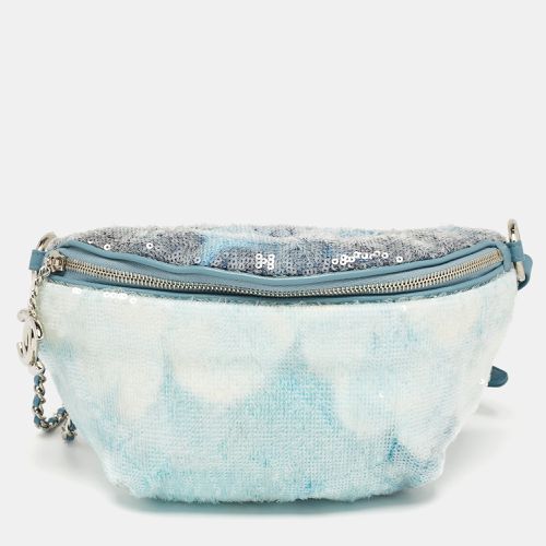 Chanel Light Blue Sequins Waterfall Belt Bag - Chanel - Modalova