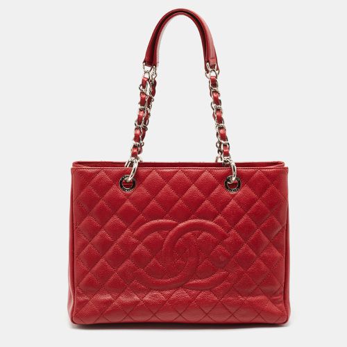 Chanel Red Quilted Caviar Leather GST Tote - Chanel - Modalova