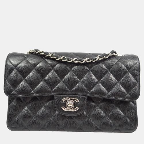 Chanel Black Calfskin Small Classic Double Flap Shoulder Bag - Chanel - Modalova