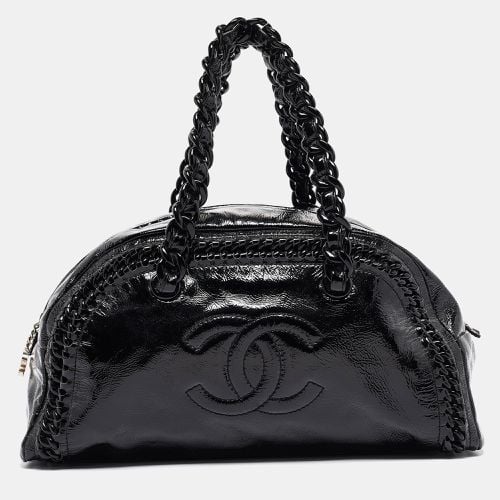 Chanel Black Patent Leather Large Luxe Ligne Bowler Bag - Chanel - Modalova