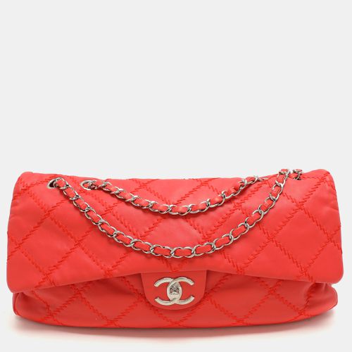 Chanel Red Quilted Leather Large Ultimate Stitch Flap Bag - Chanel - Modalova