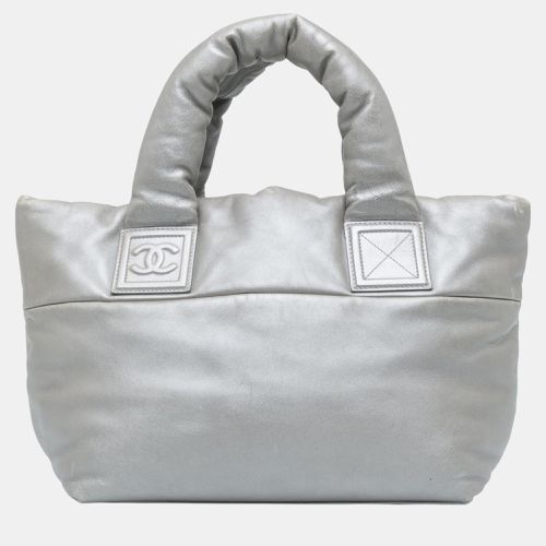 Chanel Silver Small Lambskin Coco Cocoon Reversible Tote - Chanel - Modalova