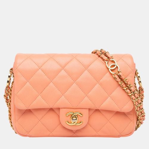 Chanel Orange Mini Quilted Caviar CC You Flap - Chanel - Modalova