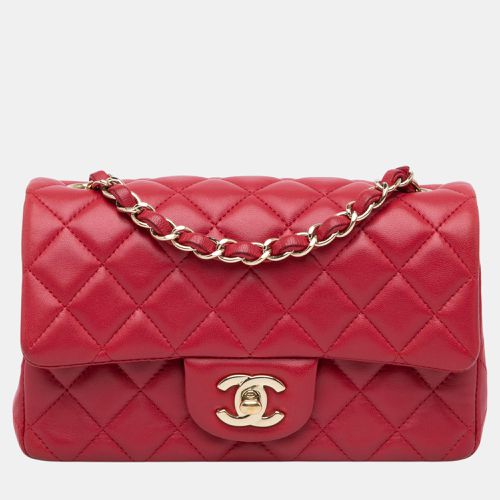 Chanel Pink Mini Rectangular Classic Lambskin Single Flap - Chanel - Modalova