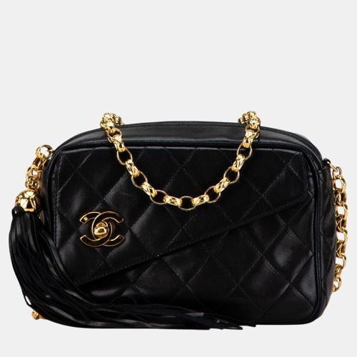 Chanel Black Mini Lambskin CC Tassel Camera Crossbody - Chanel - Modalova