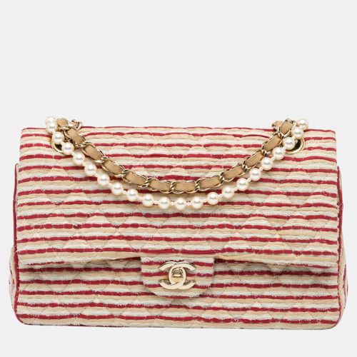 Chanel Orange/Red Medium Classic Jersey Coco Sailor Double Flap - Chanel - Modalova