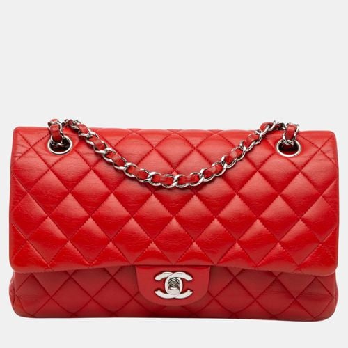 Chanel Red Medium Classic Lambskin Double Flap - Chanel - Modalova