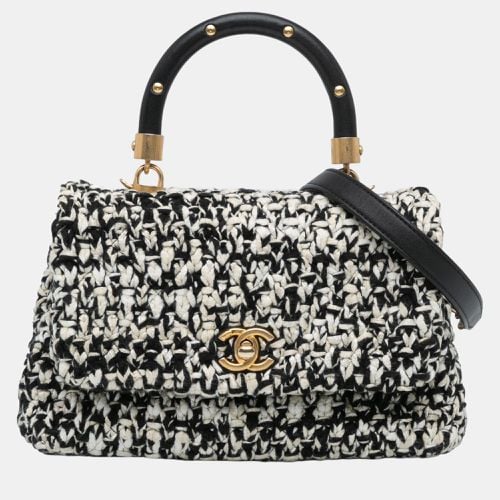 Chanel Black Mini Tweed Coco Top Handle Satchel - Chanel - Modalova