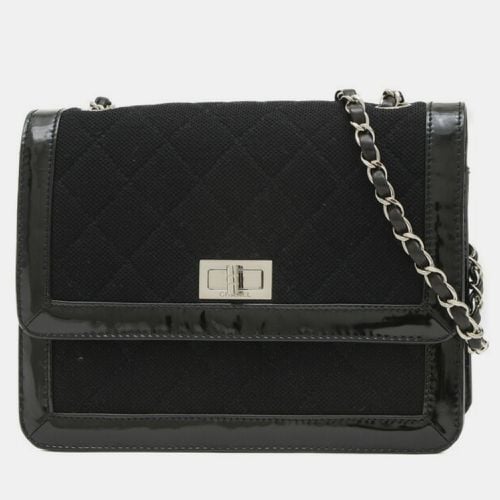 Chanel Cotton Patent Black 2.55 Matelasse Chain Shoulder Bag - Chanel - Modalova