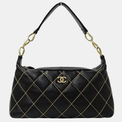 Chanel Leather Black Wild Stitch Shoulder Bag - Chanel - Modalova