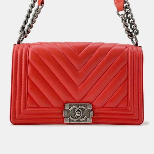 Chanel Coco Mark Boy Chevron V Stitch Chain Shoulder Bag - Chanel - Modalova