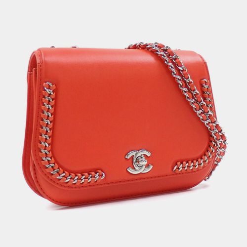 Chanel Red Orange Coco Mark Chain Shoulder Bag - Chanel - Modalova