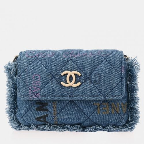 Chanel Blue Denim Chain Pochette Shoulder Bag - Chanel - Modalova