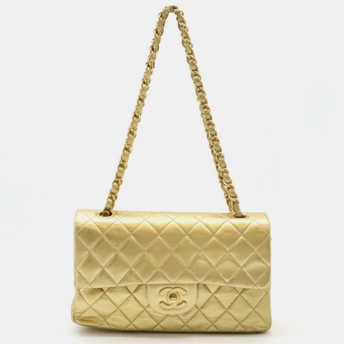 Chanel Leather Gold Matelasse 23 Coco Mark Chain Shoulder Double Bag - Chanel - Modalova