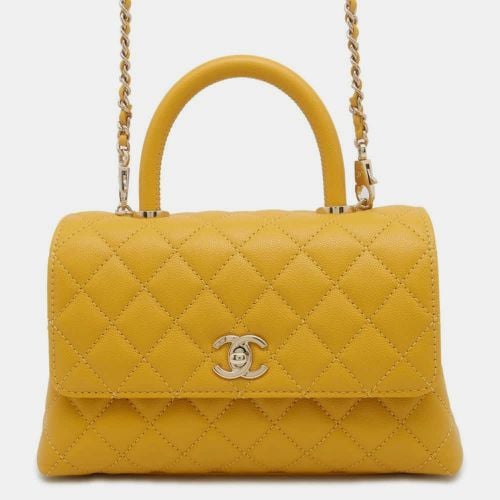 Chanel Caviar Skin Matelasse Coco Mark Handle Shoulder Bag - Chanel - Modalova