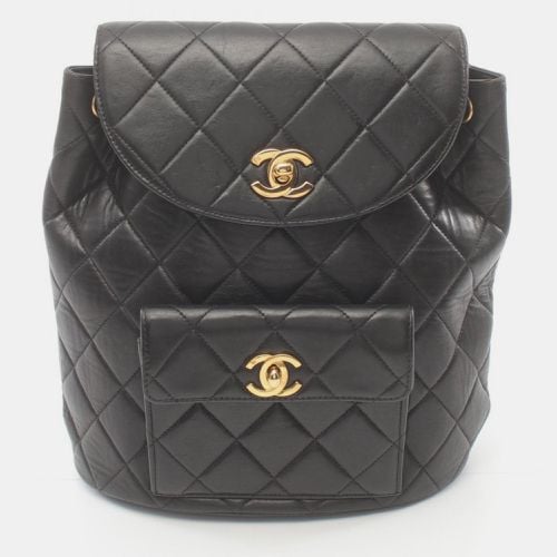 Chanel Lambskin (Sheepskin) Black Matelasse Backpack - Chanel - Modalova