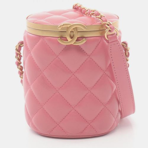 Chanel Lambskin Pink Matelasse Shoulder Bag - Chanel - Modalova