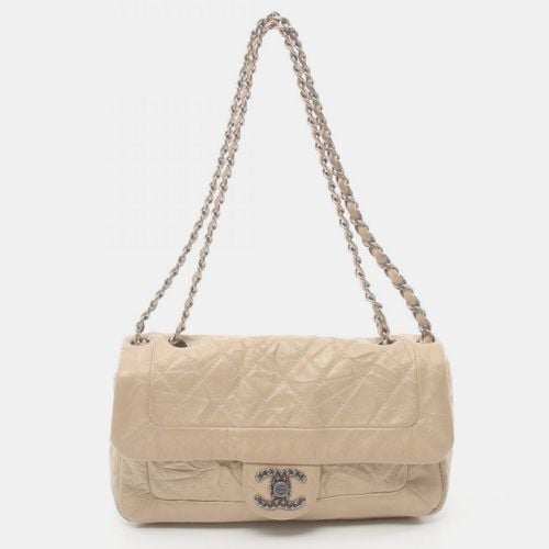 Chanel Leather Beige Matelasse Shoulder Bag - Chanel - Modalova