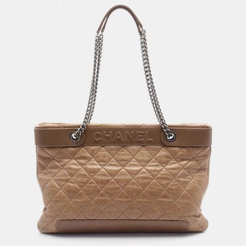 Chanel Leather Brown Matelasse Tote Bag - Chanel - Modalova