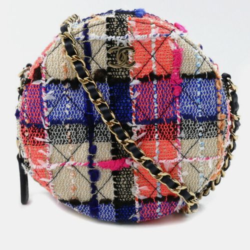 Chanel Tweed Multi Round Classic Chain Shoulder Bag - Chanel - Modalova