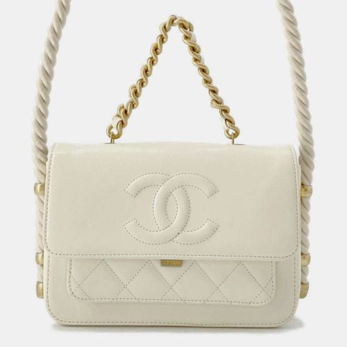 Chanel White Coco Mark Matelasse En Vogue Rope Shoulder Bag - Chanel - Modalova