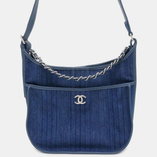 Chanel Denim Matelasse Coco Mark Shoulder Bag - Chanel - Modalova