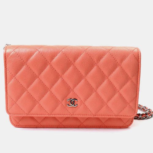 Chanel Salmon Pink Timeless Classic Chain Wallet Shoulder Bag - Chanel - Modalova