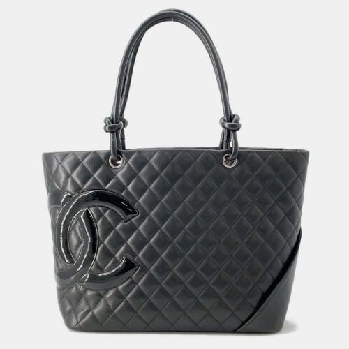 Chanel Leather Patent Black Cambon Line Large Coco Mark Tote Bag - Chanel - Modalova