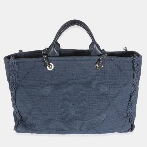 Chanel Navy Canvas Medium CC Double Face Tote Bag - Chanel - Modalova