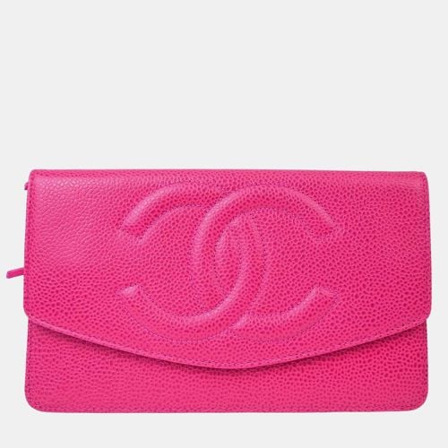 Chanel Pink Calfskin Wallet - Chanel - Modalova