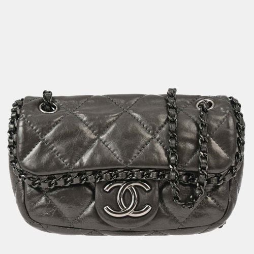 Chanel Gray Calfskin Luxury Line Shoulder Bag - Chanel - Modalova