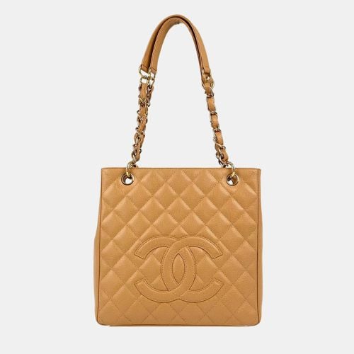 Calfskin Petite Shopping Tote PST Chain Handbag - Chanel - Modalova