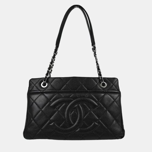 Chanel Black Calfskin Chain Shoulder Tote Bag - Chanel - Modalova