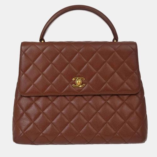 Calfskin Top Handle Handbag - Chanel - Modalova